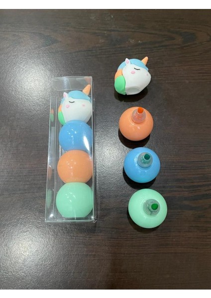 3 Renk Unıcorn Figürlü Mini Fosforlu Kalem Seti fiyatları