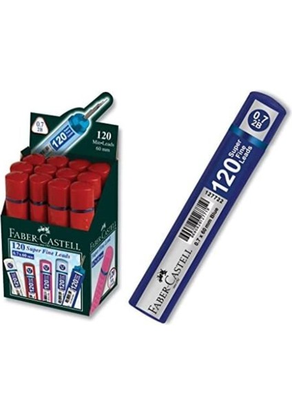 12 Adet Faber Castell Grip Tüp Kalem Ucu 0.7 mm 2b 120’LI X12 Tüp