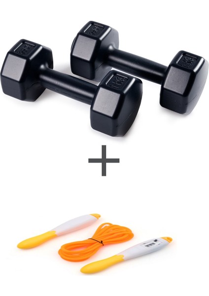 Ps Spor 1 kg Dambıl Set(1kg 2 Adet Dambıl) + Atlama Ipi