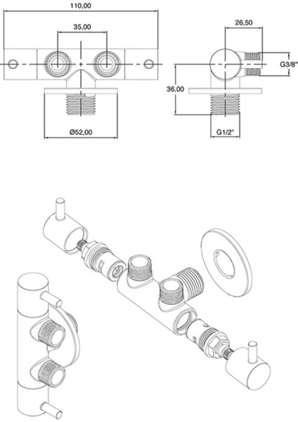 Çiftli Ara Musluk -Multi Taharet Musluğu modelleri