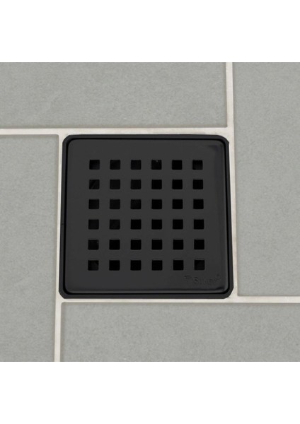 Sukar 10X10 cm Siyah Çelik Çerçeveli Kare Izgaralı Yandan Ø50 Çıkış Süzgeç 1041-1285022-31 fiyatları