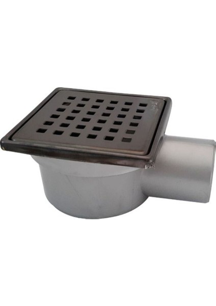 Sukar 10X10 cm Siyah Çelik Çerçeveli Kare Izgaralı Yandan Ø50 Çıkış Süzgeç 1041-1285022-31 modelleri