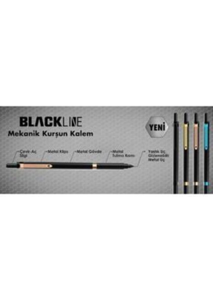 Blacklıne Mekanik Kurşun Kalem 0.7 Uç PRA-1924400-7523 fiyatları