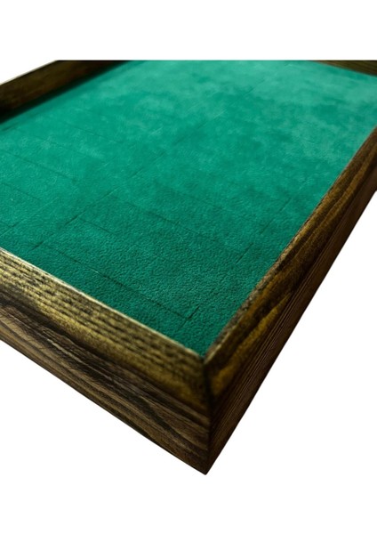 Doğal Ahşap Bileklik 25/18 cm Yeşil Renk, Batırmalı Tasarım modelleri