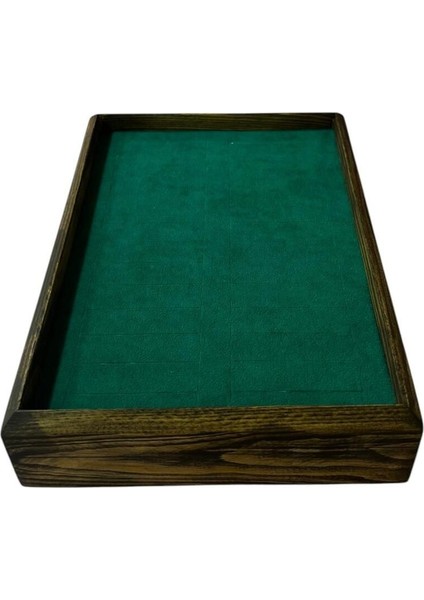 Doğal Ahşap Bileklik 25/18 cm Yeşil Renk, Batırmalı Tasarım fırsatları