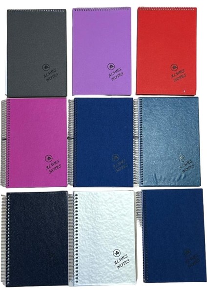 80 Yaprak Kareli A5 Karton Kapak Spiralli Defter 100 Gr.