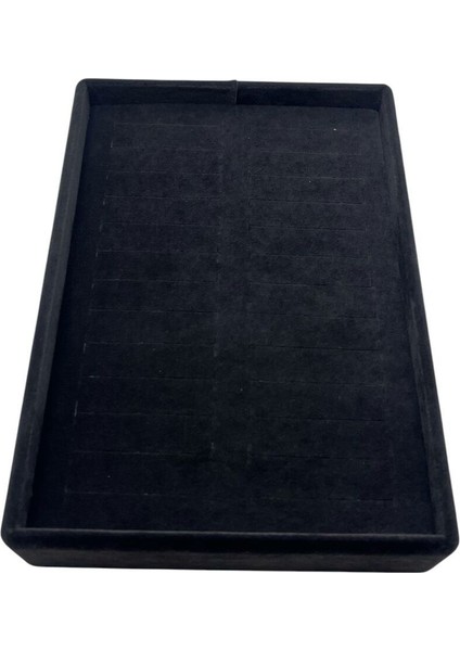 Siyah Süet Kumaş 22/14 cm Batırmalı Bileklik Kelepçe Tablası modelleri