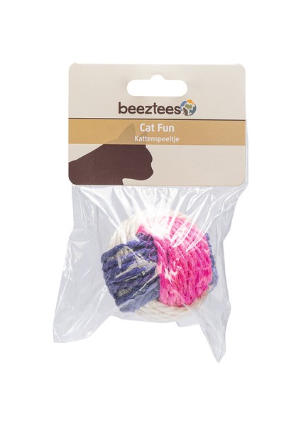 Kedi Oyuncağı, Sisal Örgü Top, Kediotlu, 6cm
