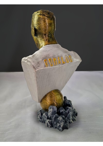 3D Cristiano Ronaldo Figür / Real Madrid Ronaldo Büst/ 16CM/FANART modelleri