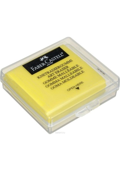 Faber Castell Hamur Silgi Renkli 340038310 Plastik Kutuda Sarı Renkli 1 Adet