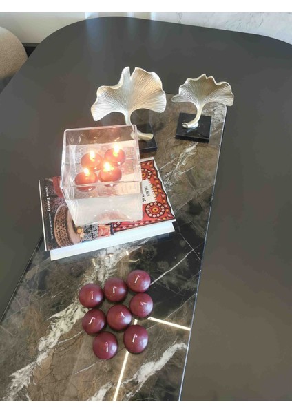 Iv Blue Purple 12'li Bordo Renk Suda Yüzen Mum modelleri