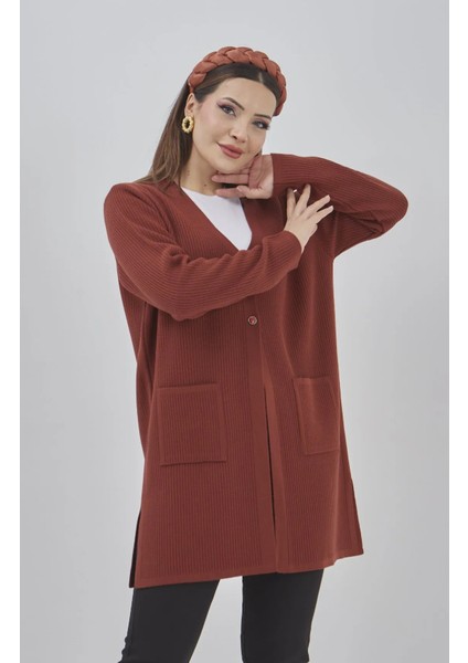 Kadın Araboy Triko Mevsimlik Cepli Esnek Likralı Hırka modelleri