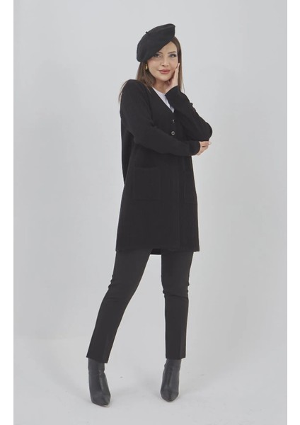 Kadın Araboy Triko Mevsimlik Cepli Esnek Likralı Hırka modelleri