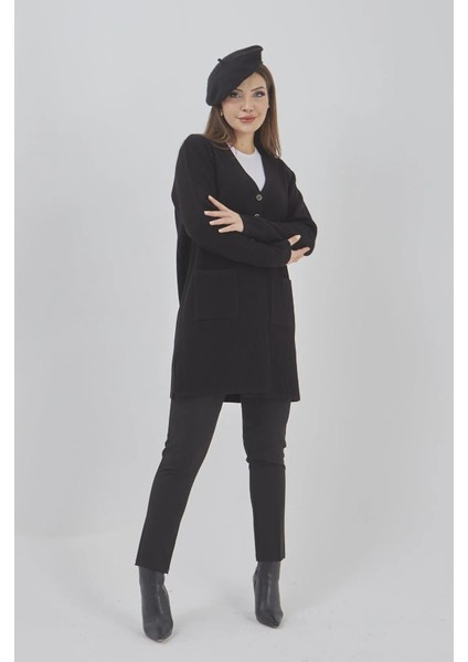 Kadın Araboy Triko Mevsimlik Cepli Esnek Likralı Hırka fırsatları