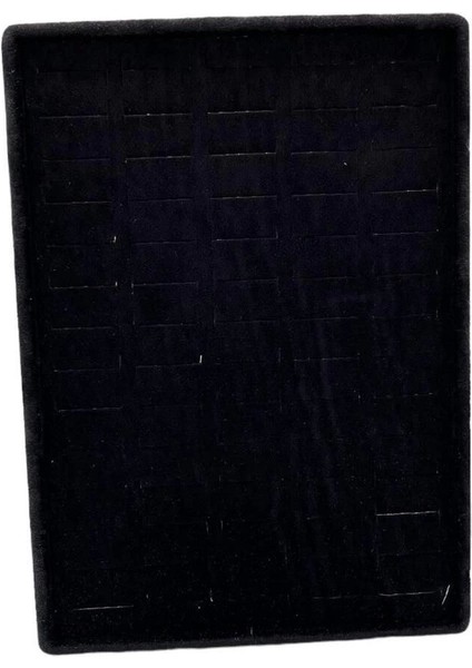 Küçük Boy Süet Kumaş Siyah Yüzük ve Ayaklı Tabla, 24/17,5 cm modelleri