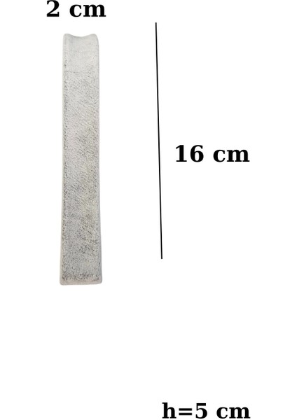 Gri Süet Lastikli Bileklik Standı, Ince ve Şık Tasarım (2X16 Cm) modelleri