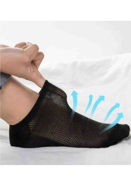 Mab 20 Çift Ekonomik Siyah Beyaz Unisex Pamuklu Patik Çorap modelleri