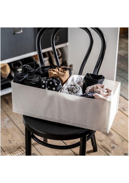 Beyaz Bölmeli Kutu, 20X51X18 Cm, Şık ve Fonksiyonel Saklama Çözümü fırsatları