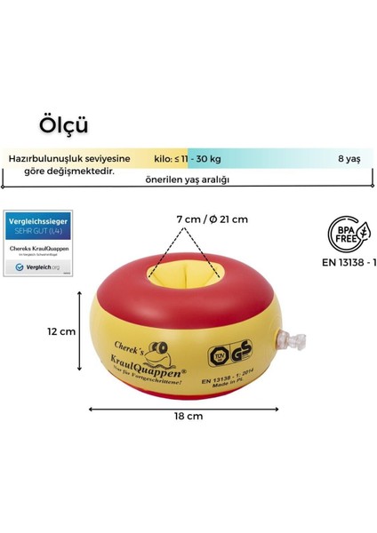 Kırmızı Yüzme Kolluk, Güvenli ve Rahat Deneyim Için Idealdir fırsatları