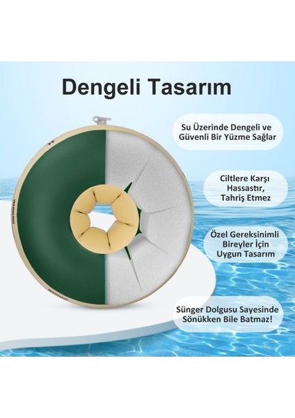 Yeşil Başlangıç Seviye Bebek ve Çocuk Yüzme Kolluğu Süngerli Dolgulu fiyatları