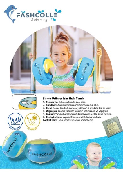 Mavi Yuvarlak Yüzme Yardımcısı Şişme Deniz Kolluğu, 4-14 Yaş fiyatları