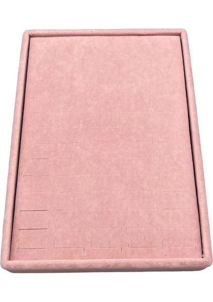 Pembe Süet Kumaş Küçük Boy Yüzük ve Küpe Tablası 24/17,5 cm fiyatları