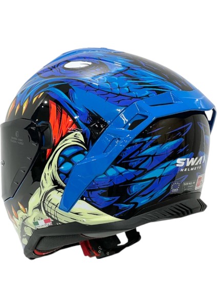 Kapalı Kask Sw 867 Storm Mavi