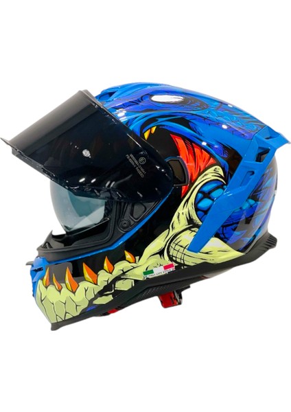 Kapalı Kask Sw 867 Storm Mavi