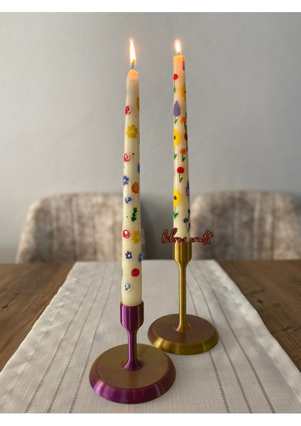 Çok Renkli 3D Dekoratif Şamdan Mumuğu Şık ve Modern Tasarım fiyatları