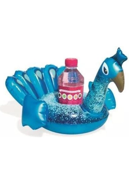 Mavi ve Pembe Flamingo ile Tavuz Kuşu Bardak Tutucu Seti, Deniz ve Havuz Kullanımı Için. fiyatları