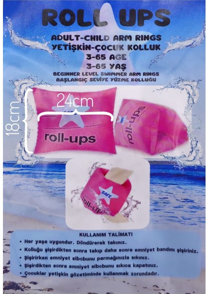 Yetişkinler Için Renkli Yüzme Kolluğu, Konfor ve Güvenlik Sağlar