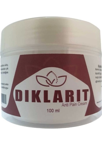 Dıklarıt Anti Pain Cream Ağrılarınız Için Krem 100 ml 3 Adet