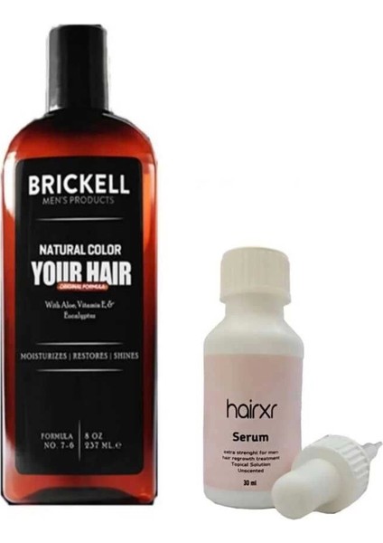 Saç ve Sakal Üzerinde Etkili Beyazlık Giderici Renk Açıcı Şampuan & Hairxr Saç Bakım Serumu 30 ml