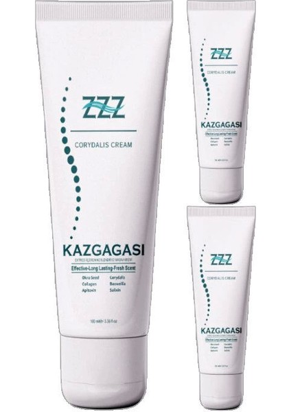 Kaz Gagası Özel Karışımlı Krem 3X100 ml Sırt Kas Iskelet Sızılarına