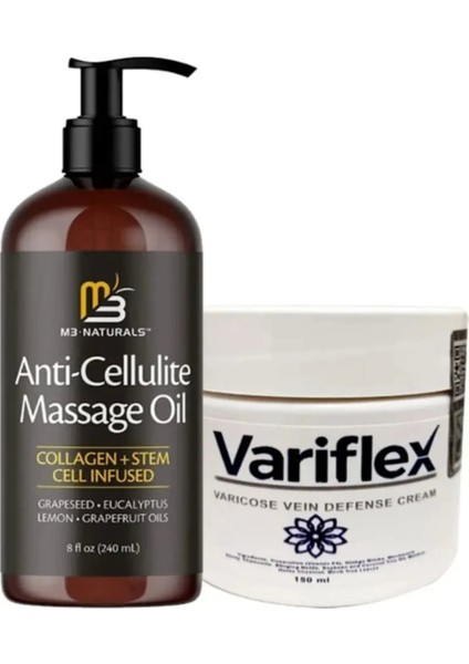 Anti-Cellulite Massage Oil 240 ml Masaj Yağı + Krem 150 ml