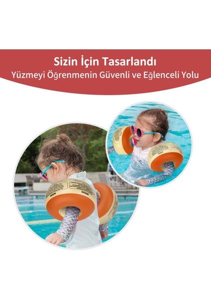 Ileri Seviye Turuncu Çocuk Yüzme Kolluğu, Süngerli ve Dolgulu, Güvenli Kullanım Sağlar indirimleri