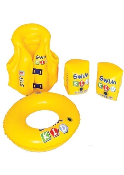 Çocuklar Için Yüzme Öğrenme Seti, Deniz Sürükleyici, Havuz ve Deniz Güvenlik Ekipmanı