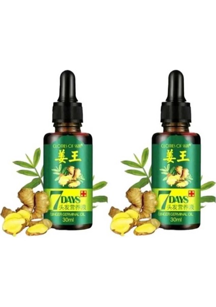 Seven 7 Days Ginger Germinal Essential Besleyici ve Onarıcı - Saç Serumu 60 ml 2 Adet