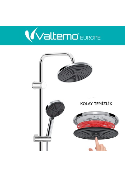 Europe Kireç Kırıcılı Patentli Yağmurlama Yeni Tasarım Duş Seti Vs-2903 fiyatları