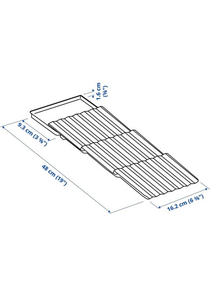Antrasit 20X50 cm Çekmece Düzenleyici, Şık ve Pratik Saklama Çözümü modelleri