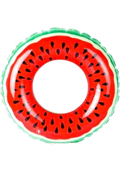 Renkli Karpuz Desenli 55 cm Simit, Şık ve Enerjik Tasarım