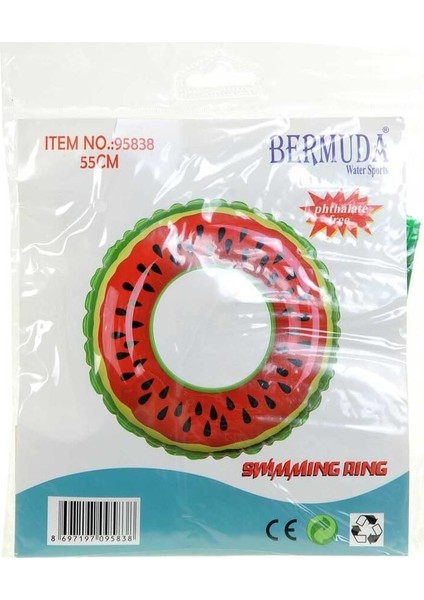 Renkli Karpuz Desenli 55 cm Simit, Şık ve Enerjik Tasarım fiyatları
