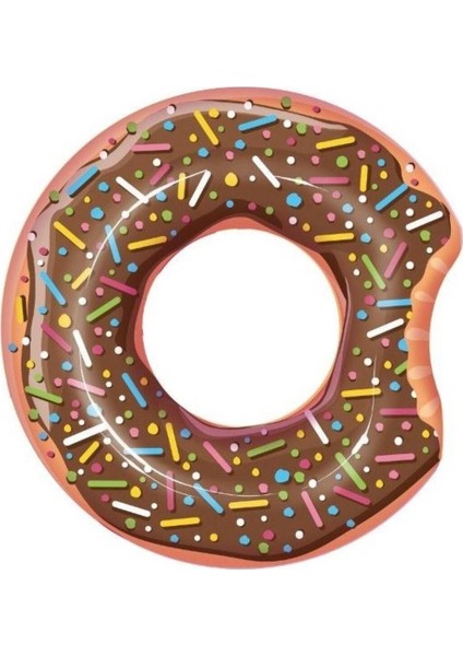 Renkli Donut Şekilli Deniz ve Havuz Yüzme Simidi 107CM