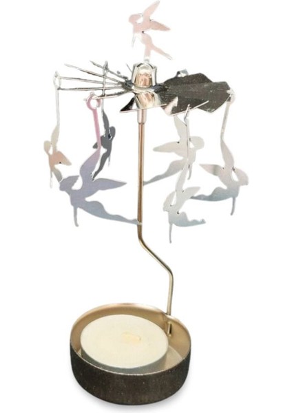 Metalik Dönen Mum, Işıltılı ve Şık Dekoratif Aksesuar fiyatları