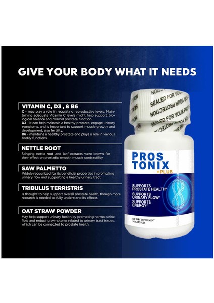 Prostonix/ Plus - Prostatınıza Idrarınıza Kolaylık Sağlayan Hayat Enerjinize Yeni Ritim Destekleme - Aroma_variant_property : --, Secenek_variant_property : 1li fırsatları