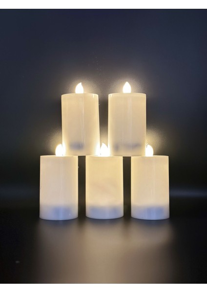 5 Adet 10 cm Batom Kapak, 6 cm Krem Renk, Şık ve Kullanışlı Set