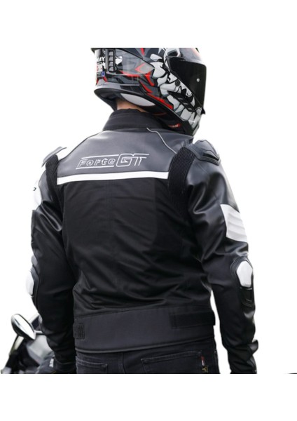 Motosiklet Montu Deri 2003055 AR54 Siyah Beyaz Full Koruma fırsatları
