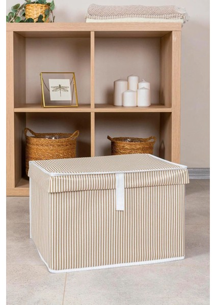 Kapaqlı Mini Kutu Hurç, 40X30X26 Cm, 4'lü Set, Şık ve Kullanışlı Depolama Çözümleri