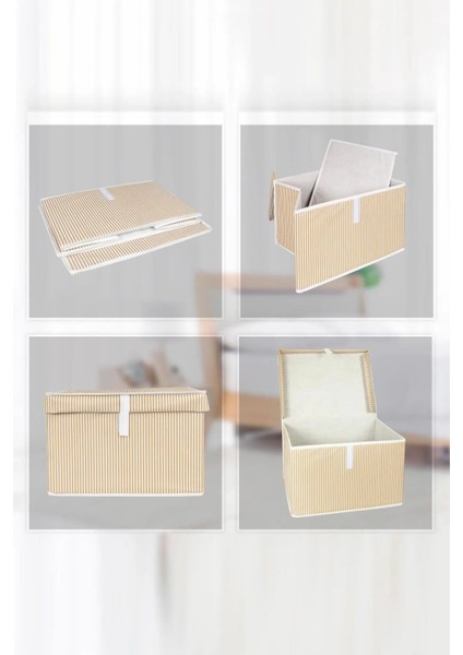 Kapaqlı Mini Kutu Hurç, 40X30X26 Cm, 4'lü Set, Şık ve Kullanışlı Depolama Çözümleri indirimleri
