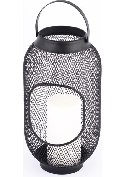 Şık Siyah Dekoratif File Mum Feneri, Ev ve Bahçe Dekoru Için Ideal Seçim